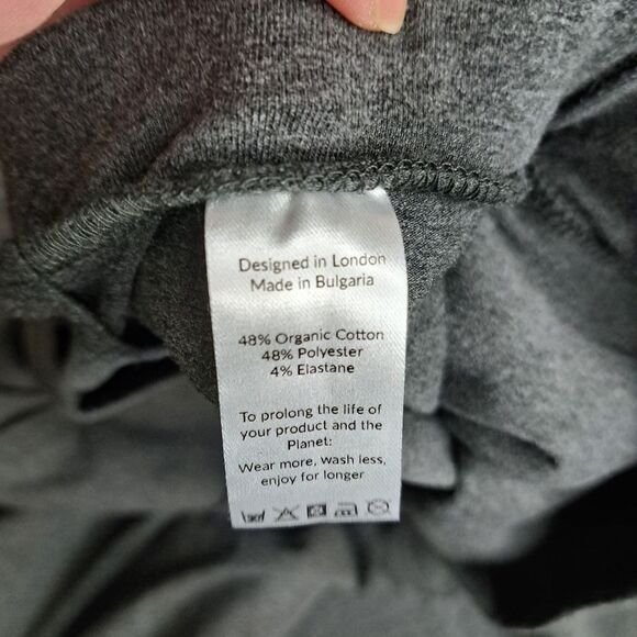 Saint + Sofia gray wide leg pull on Camden pants size 10 - Picture 3 of 6